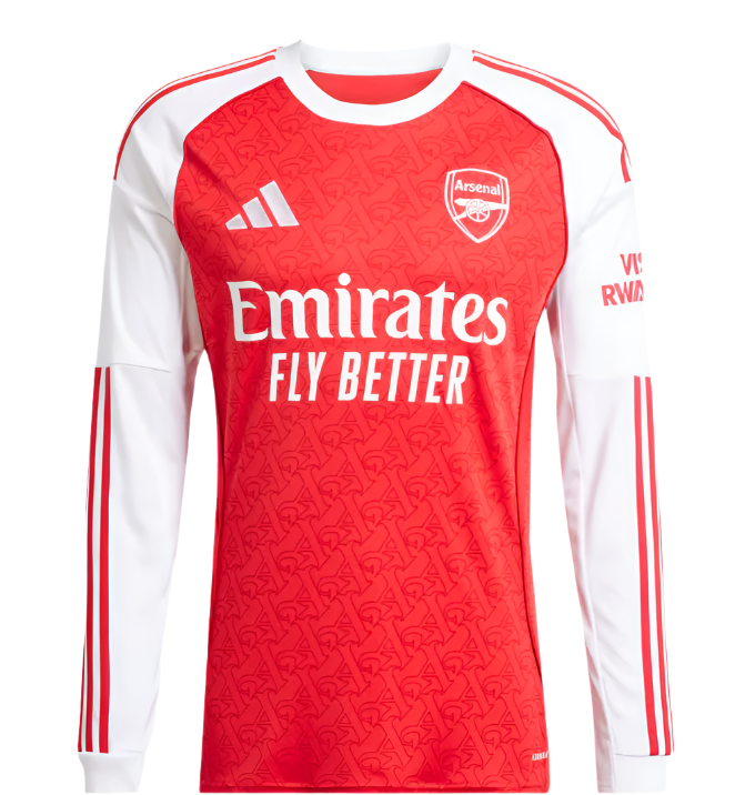 Arsenal 25/26 Long Sleeve Home Jersey