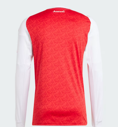 Arsenal 25/26 Long Sleeve Home Jersey